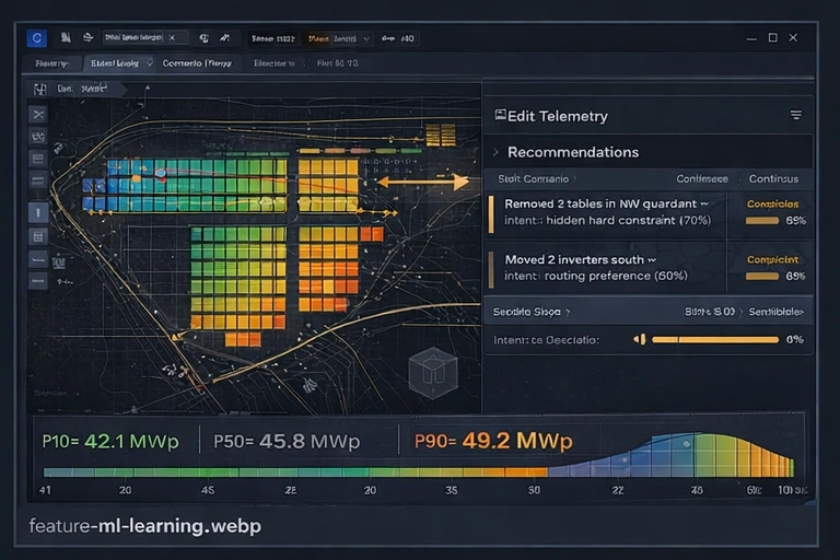 ML edit-learning feedback loop visualization